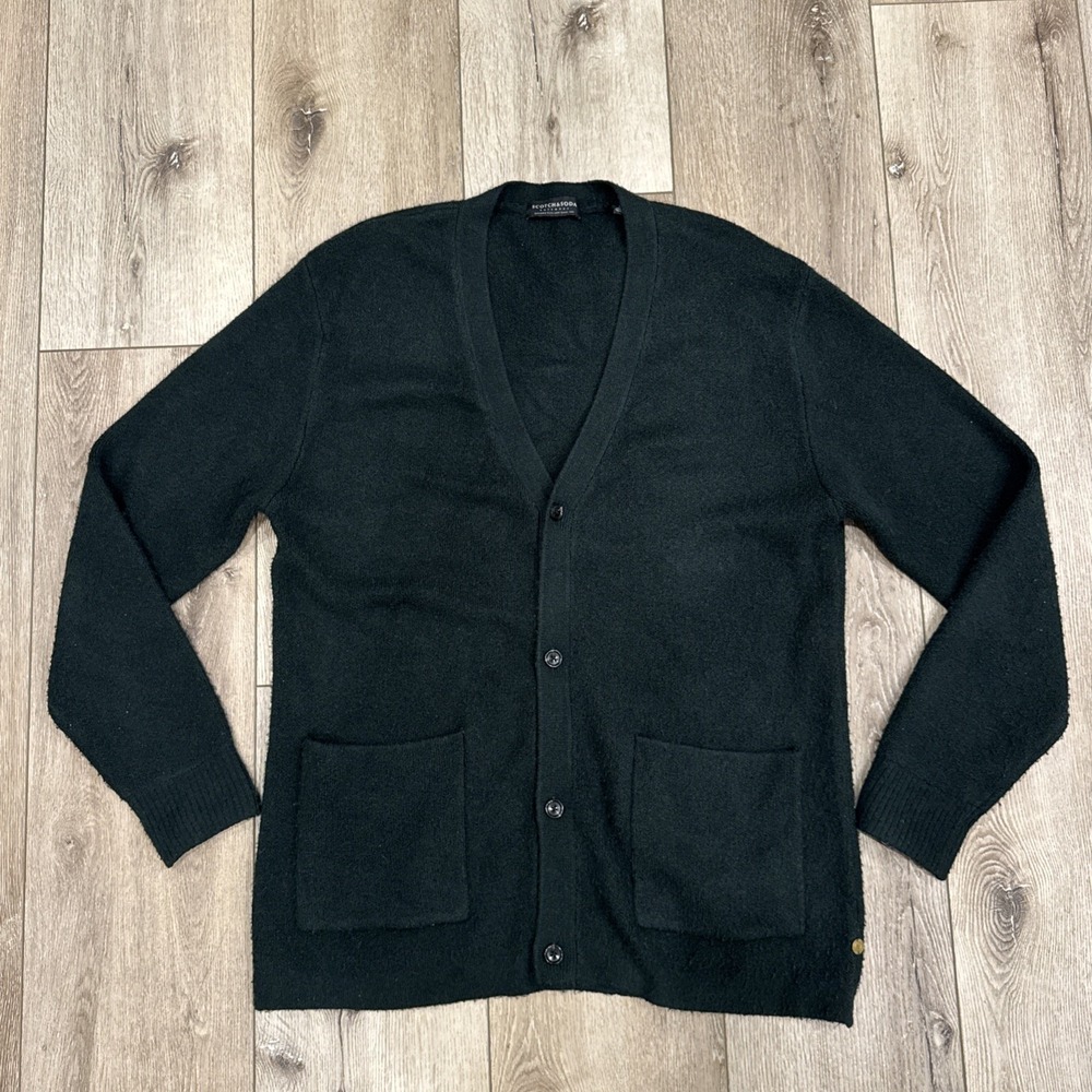 Scotch & Soda Mens Dark Green Button Knit Cardigan Sweater XXL BHFO 7773 #847